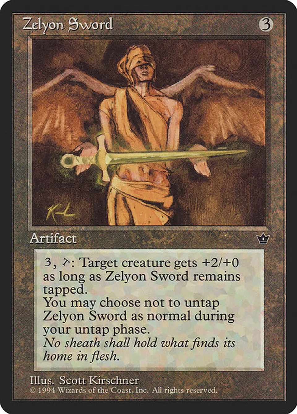 Carta Magic - Zelyon Sword - Idioma: Ingles - Edicion: Fallen Empires 1