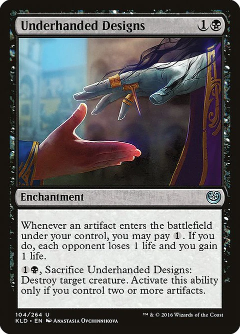 Carta Magic - FOIL Underhanded Designs - Idioma: Ingles - Edicion: Kaladesh