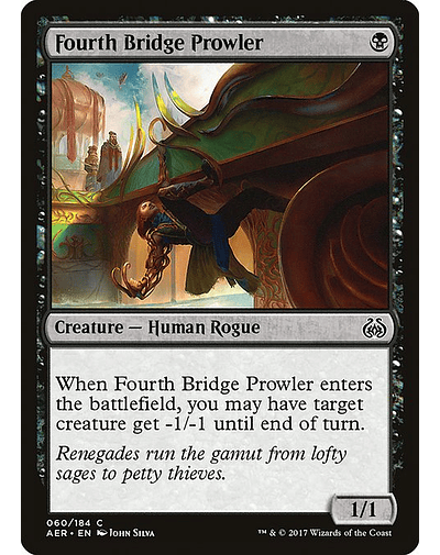 Carta Magic - FOIL Fourth Bridge Prowler - Idioma: Español - Edicion: Aether Revolt