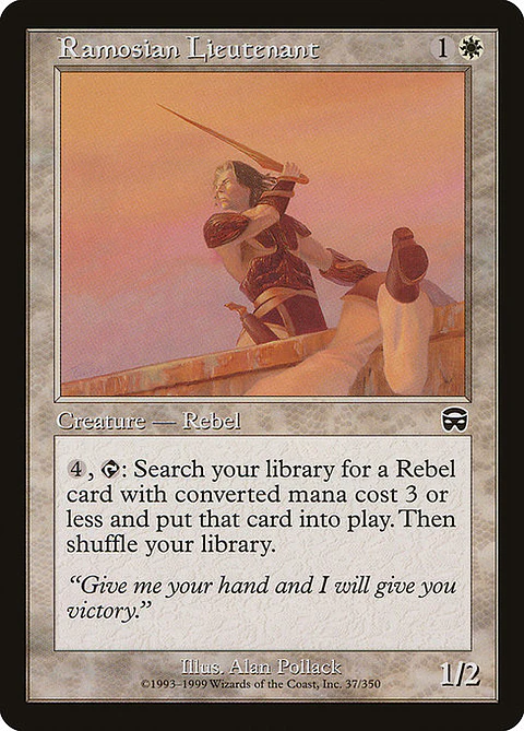 Carta Magic - FOIL Ramosian Lieutenant - Idioma: Ingles - Edicion: Mercadian Masques