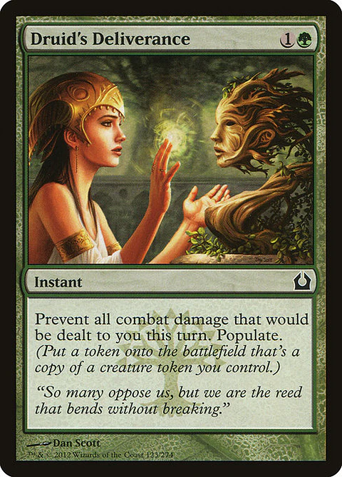 Carta Magic - FOIL Druid's Deliverance - Idioma: Ingles - Edicion: Return to Ravnica