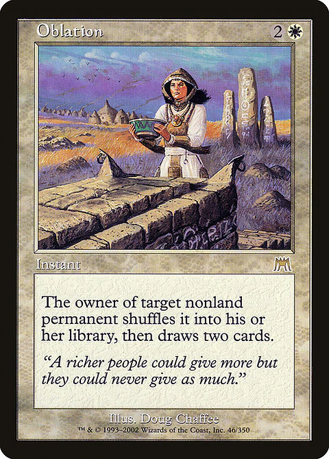 Carta Magic - Oblation - Idioma: Ingles - Edicion: Onslaught