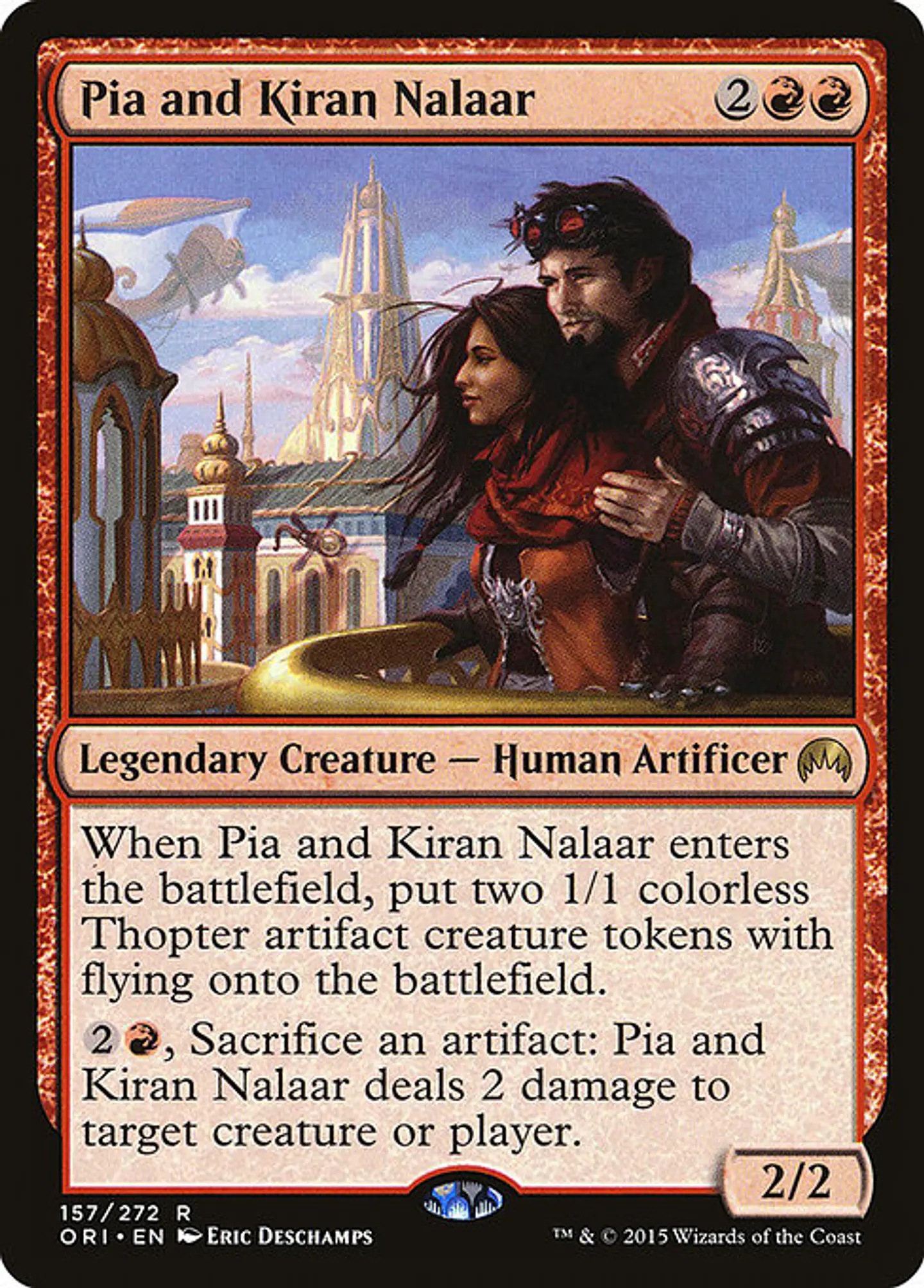 Carta Magic - FOIL Pia and Kiran Nalaar - Idioma: Español - Edicion: Magic Origins 1