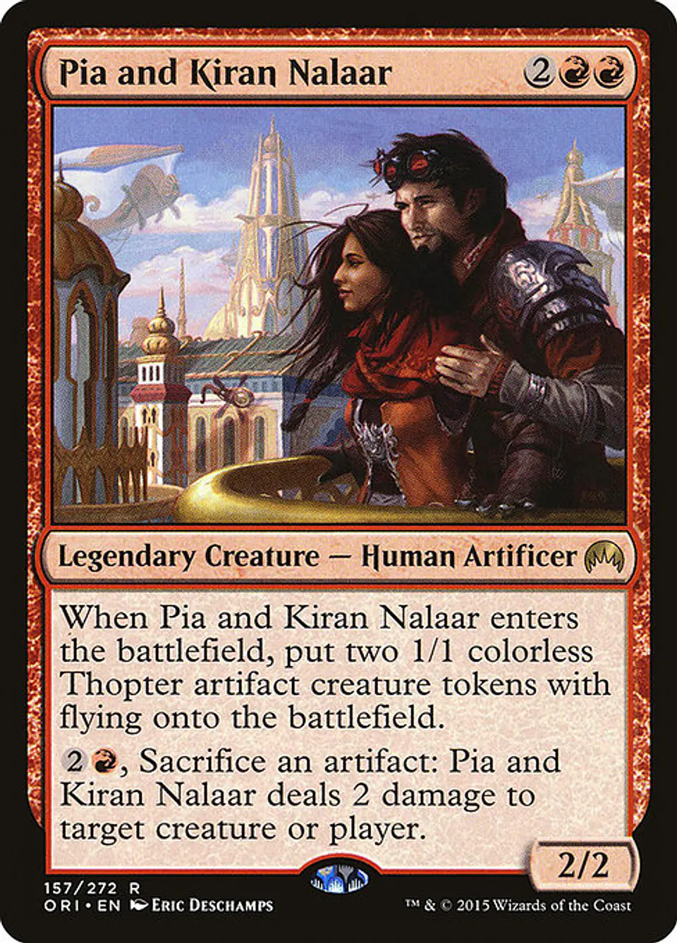 Carta Magic - FOIL Pia and Kiran Nalaar - Idioma: Español - Edicion: Magic Origins 1