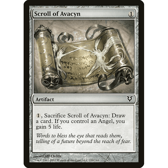 Carta Magic - FOIL Scroll of Avacyn - Idioma: Ingles - Edicion: Avacyn Restored