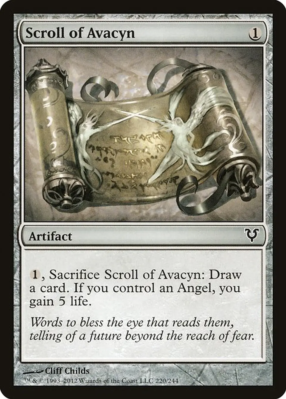 Carta Magic - FOIL Scroll of Avacyn - Idioma: Ingles - Edicion: Avacyn Restored 1
