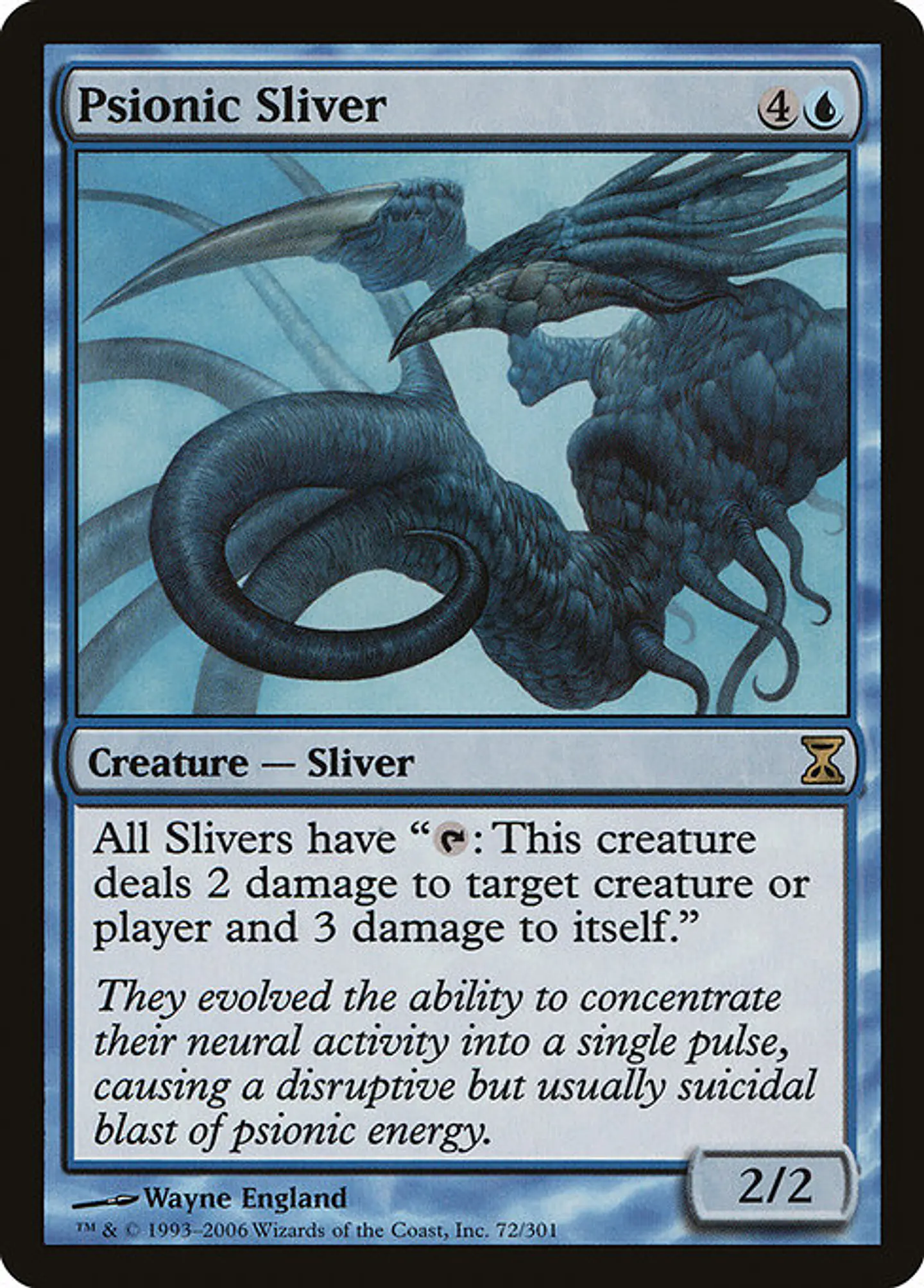 Carta Magic - Psionic Sliver - Idioma: Español - Edicion: Time Spiral 1