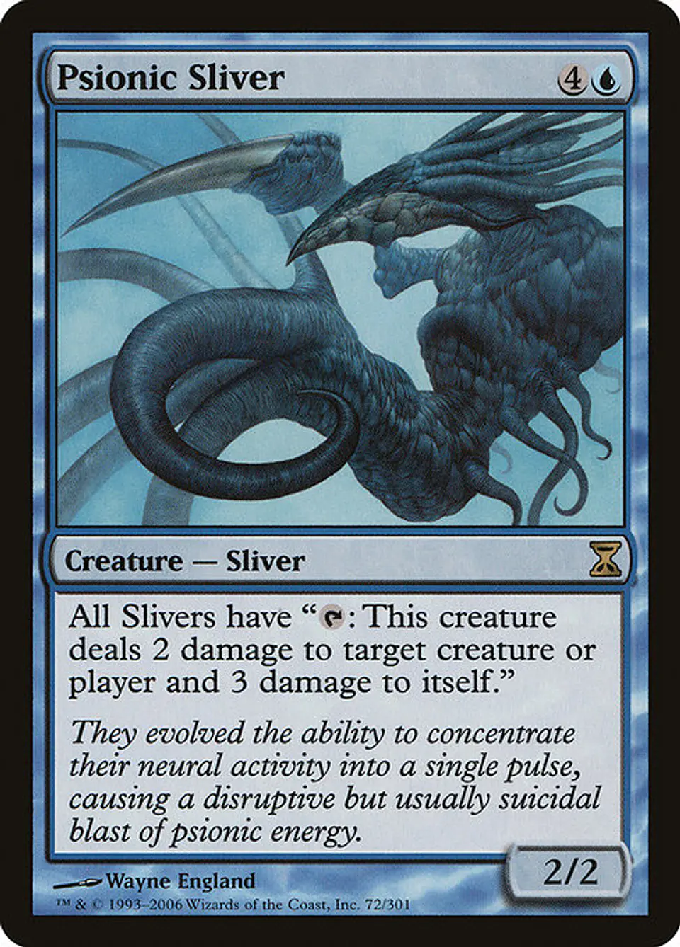 Carta Magic - Psionic Sliver - Idioma: Español - Edicion: Time Spiral 1