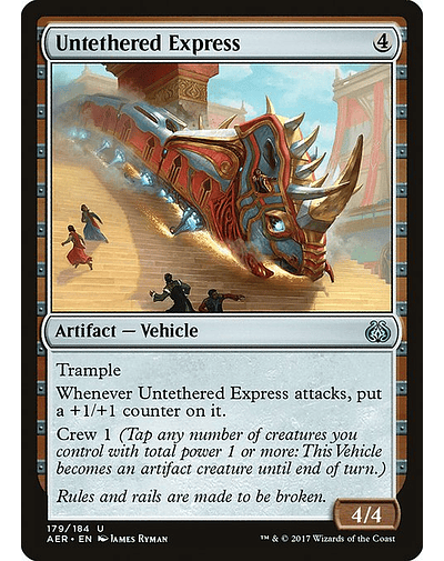 Carta Magic - FOIL Untethered Express - Idioma: Español - Edicion: Aether Revolt