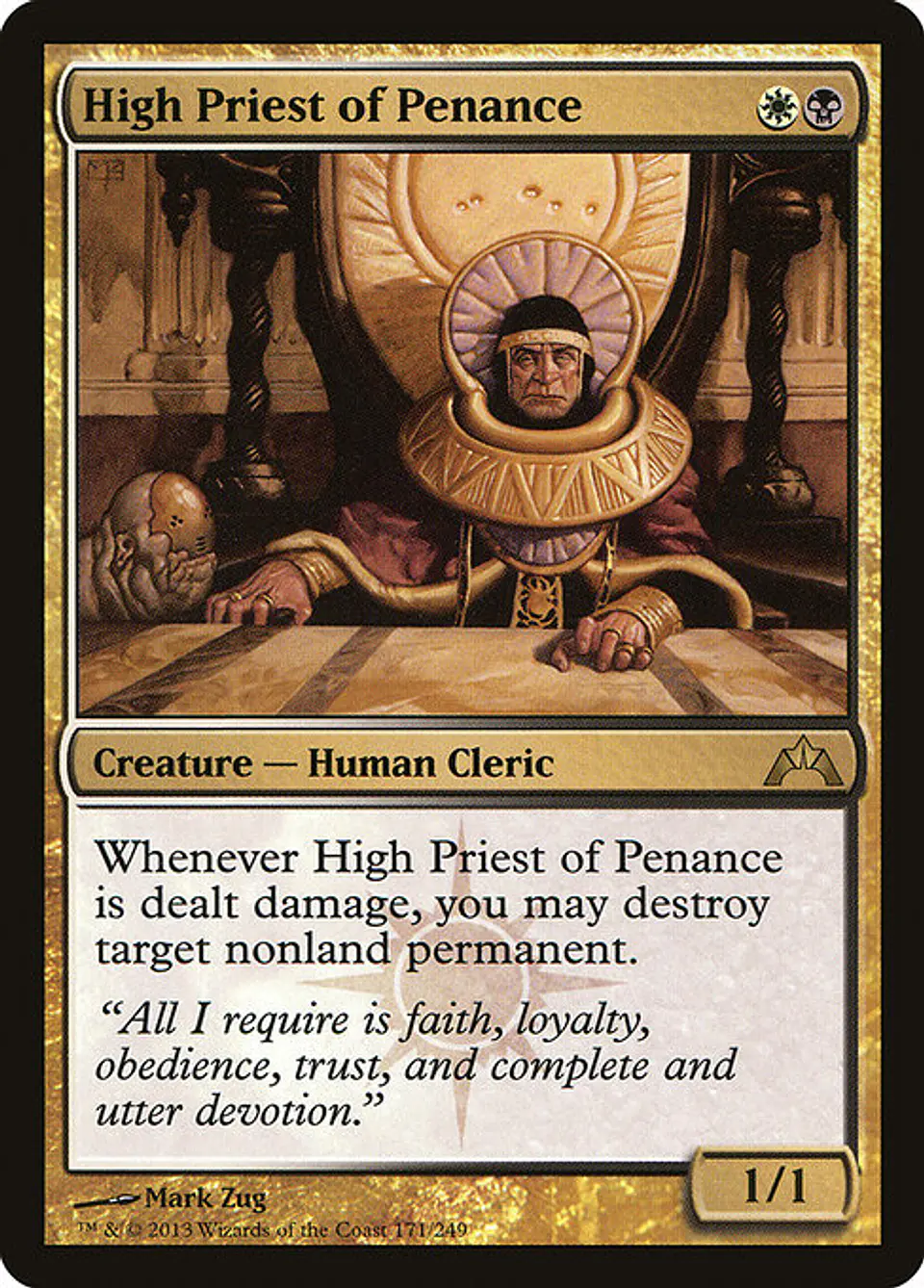 Carta Magic - FOIL High Priest of Penance - Idioma: Ingles - Edicion: Gatecrash 1