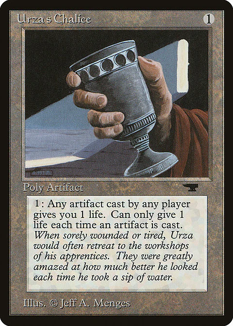 Carta Magic - Urza's Chalice - Idioma: Ingles - Edicion: Antiquities