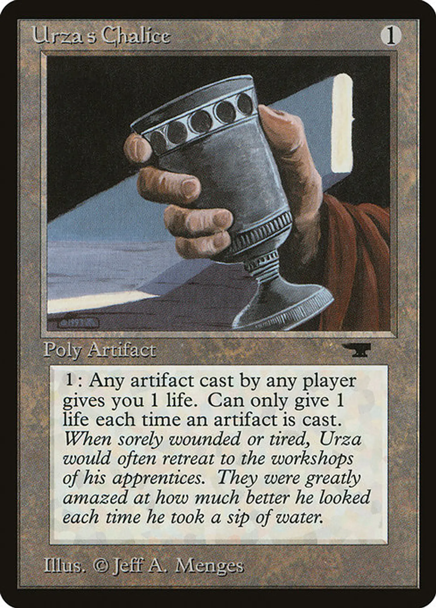 Carta Magic - Urza's Chalice - Idioma: Ingles - Edicion: Antiquities 1