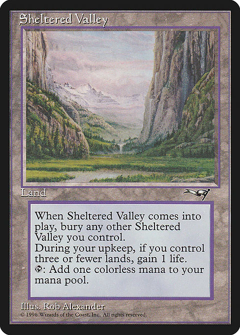 Carta Magic - Sheltered Valley - Idioma: Ingles - Edicion: Alliances