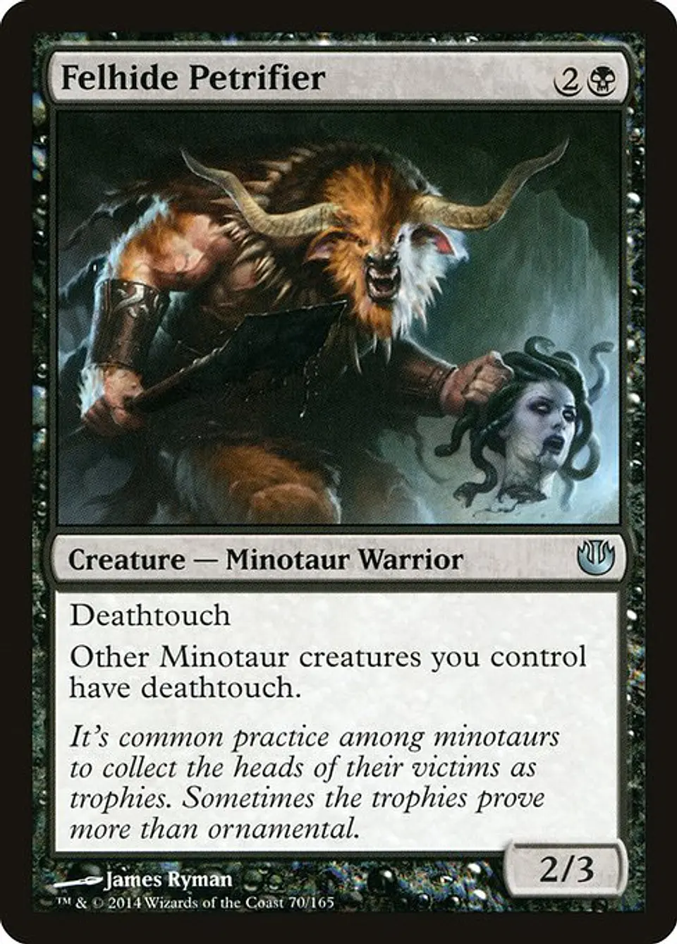 Carta Magic - FOIL Felhide Petrifier - Idioma: Español - Edicion: Journey into Nyx 1