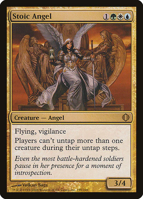 Carta Magic - Stoic Angel - Idioma: Español - Edicion: Shards of Alara
