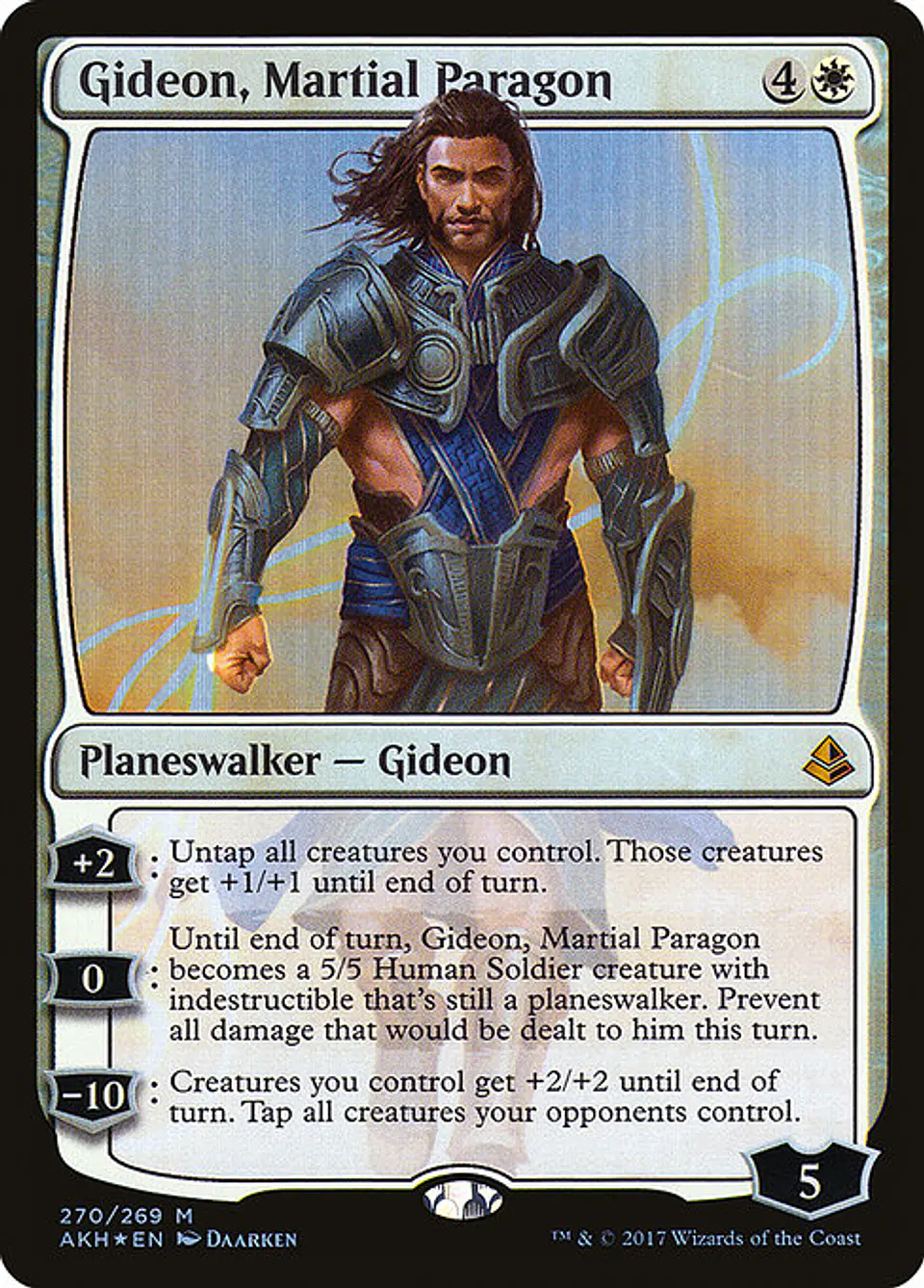 Carta Magic - FOIL Gideon, Martial Paragon - Idioma: Ingles - Edicion: Amonkhet 1