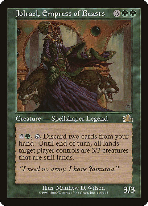 Carta Magic - Jolrael, Empress of Beasts - Idioma: Ingles - Edicion: Prophecy