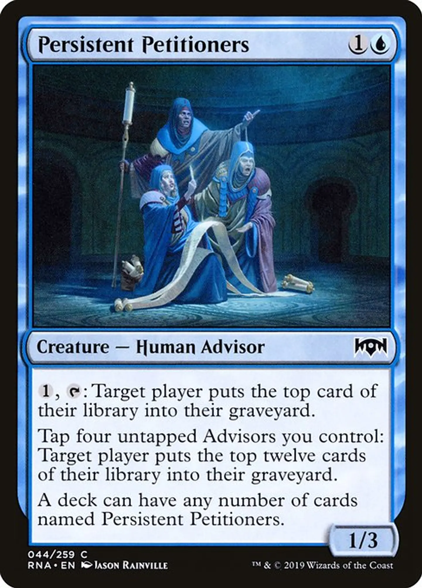 Carta Magic - Persistent Petitioners - Idioma: Español - Edicion: Ravnica Allegiance 1