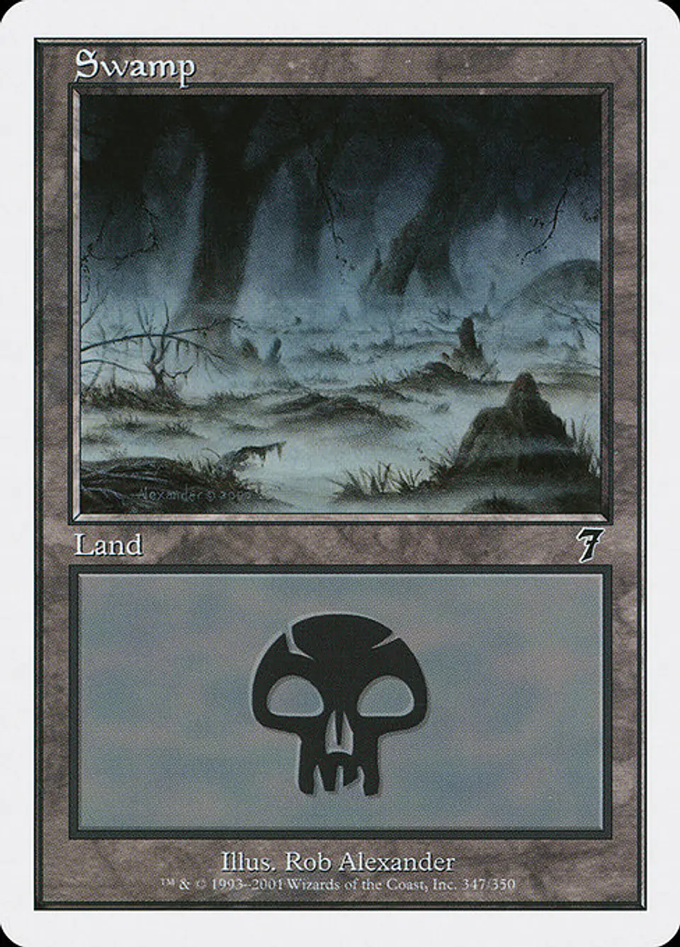 Carta Magic - Swamp - Idioma: Ingles - Edicion: Seventh Edition 1