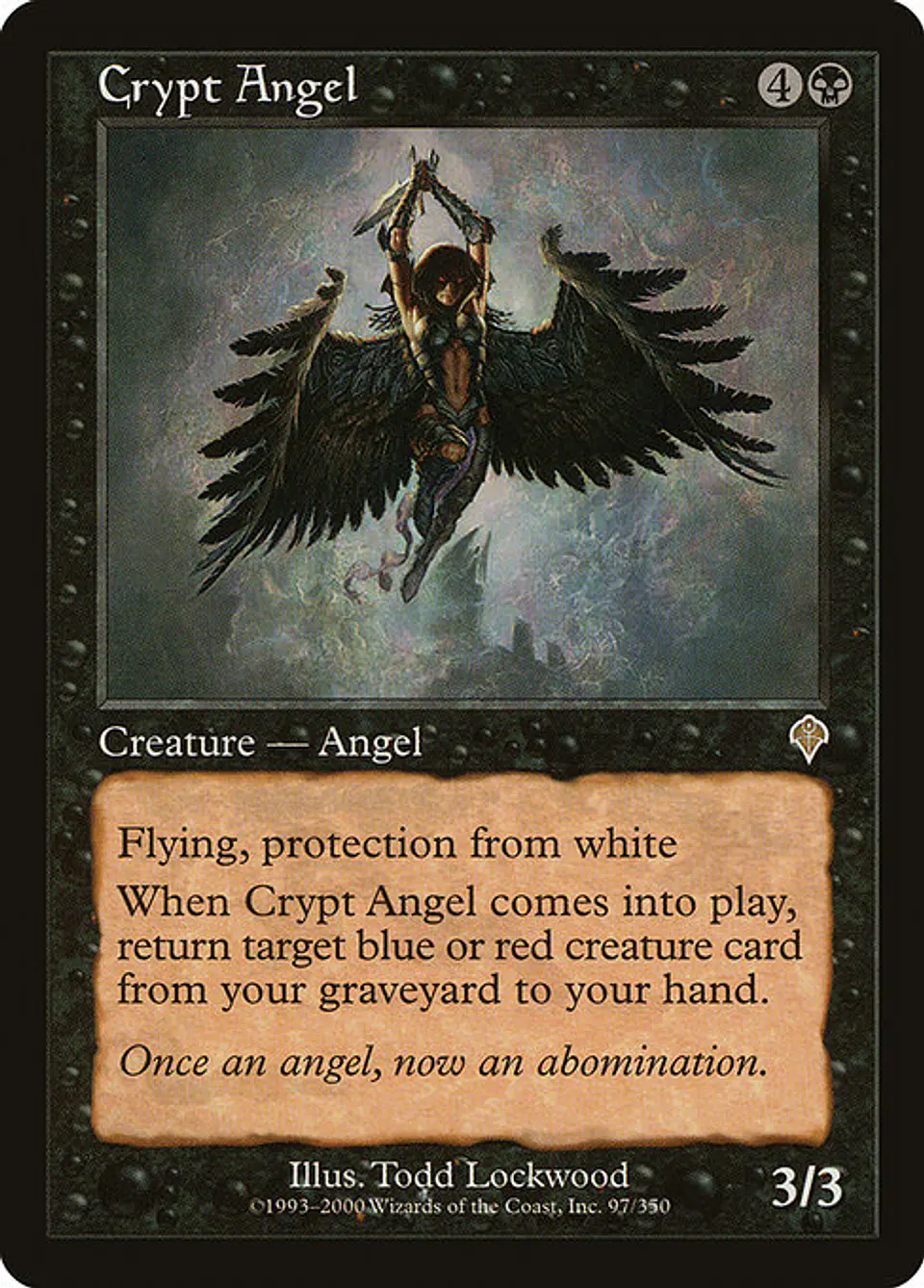Carta Magic - Crypt Angel - Idioma: Ingles - Edicion: Invasion 1
