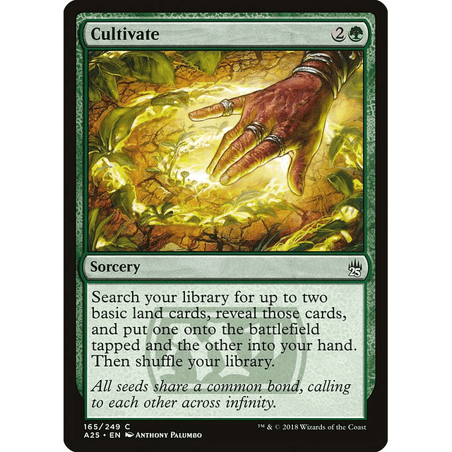 Carta Magic - FOIL Cultivate - Idioma: Ingles - Edicion: Masters 25