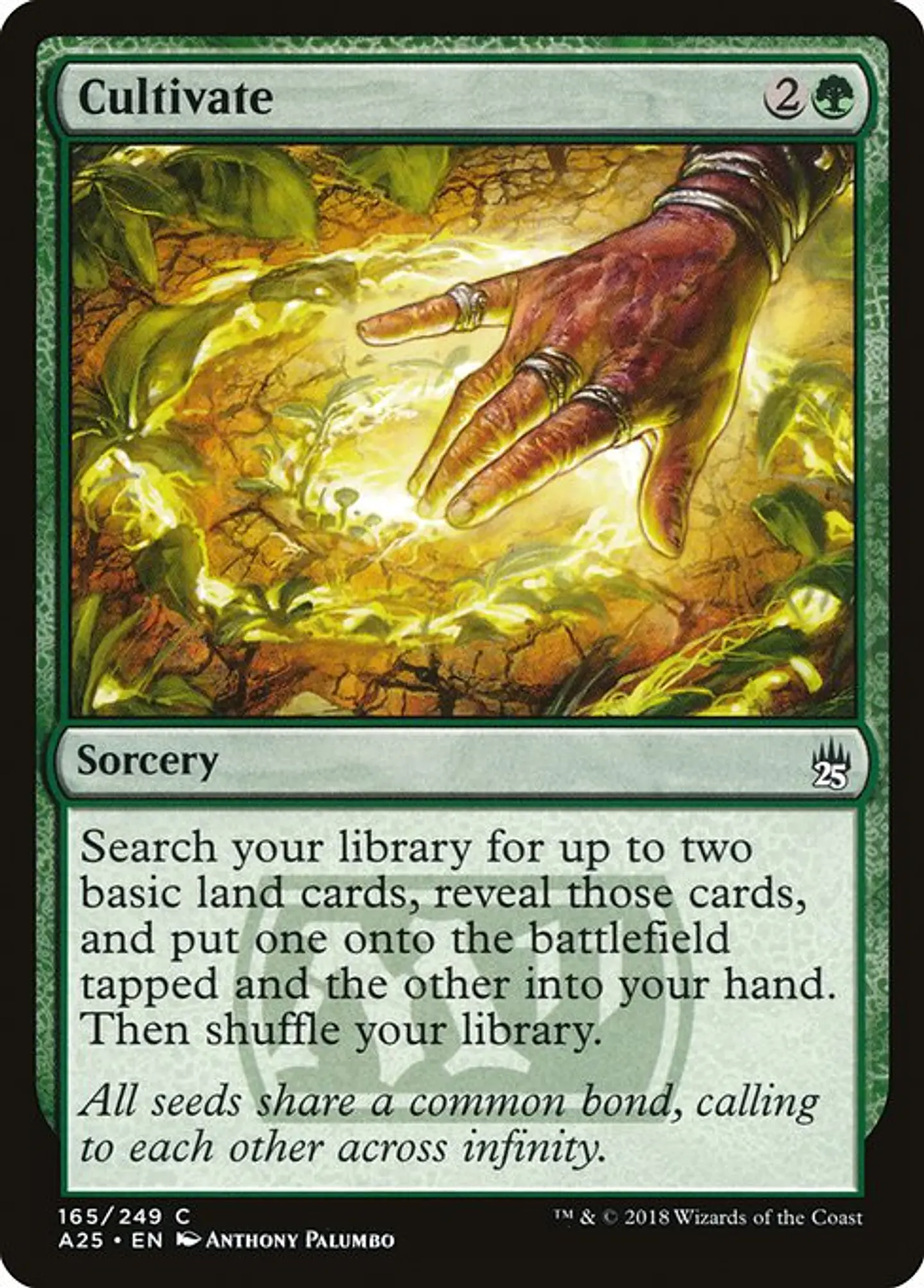 Carta Magic - FOIL Cultivate - Idioma: Ingles - Edicion: Masters 25 1