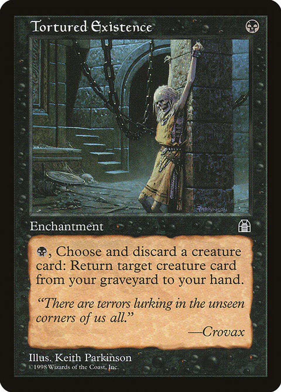 Carta Magic - Tortured Existence - Idioma: Español - Edicion: Stronghold 1