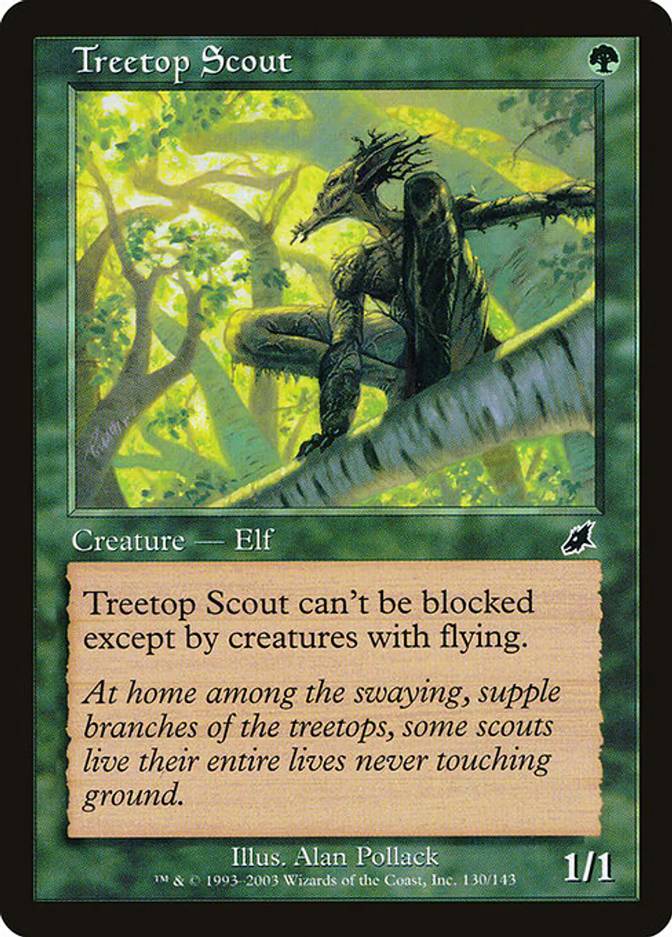 Carta Magic - FOIL Treetop Scout - Idioma: Ingles - Edicion: Scourge 1
