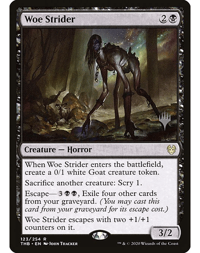 Carta Magic - FOIL Woe Strider - Idioma: Español - Edicion: Theros Beyond Death Promos