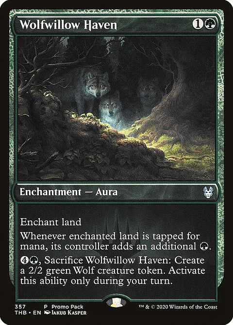 Carta Magic - FOIL Wolfwillow Haven - Idioma: Español - Edicion: Theros Beyond Death Promos