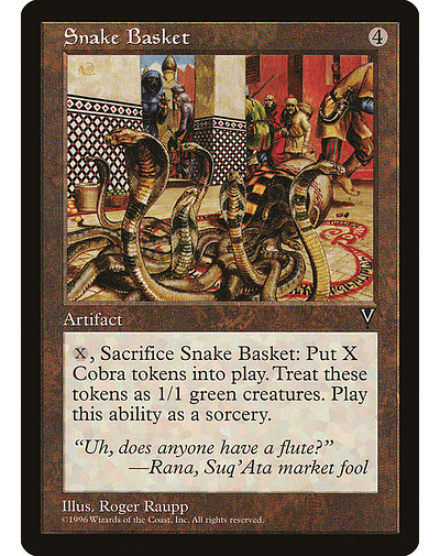 Carta Magic - Snake Basket - Idioma: Ingles - Edicion: Visions