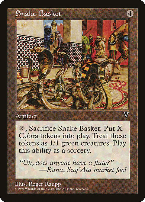 Carta Magic - Snake Basket - Idioma: Ingles - Edicion: Visions
