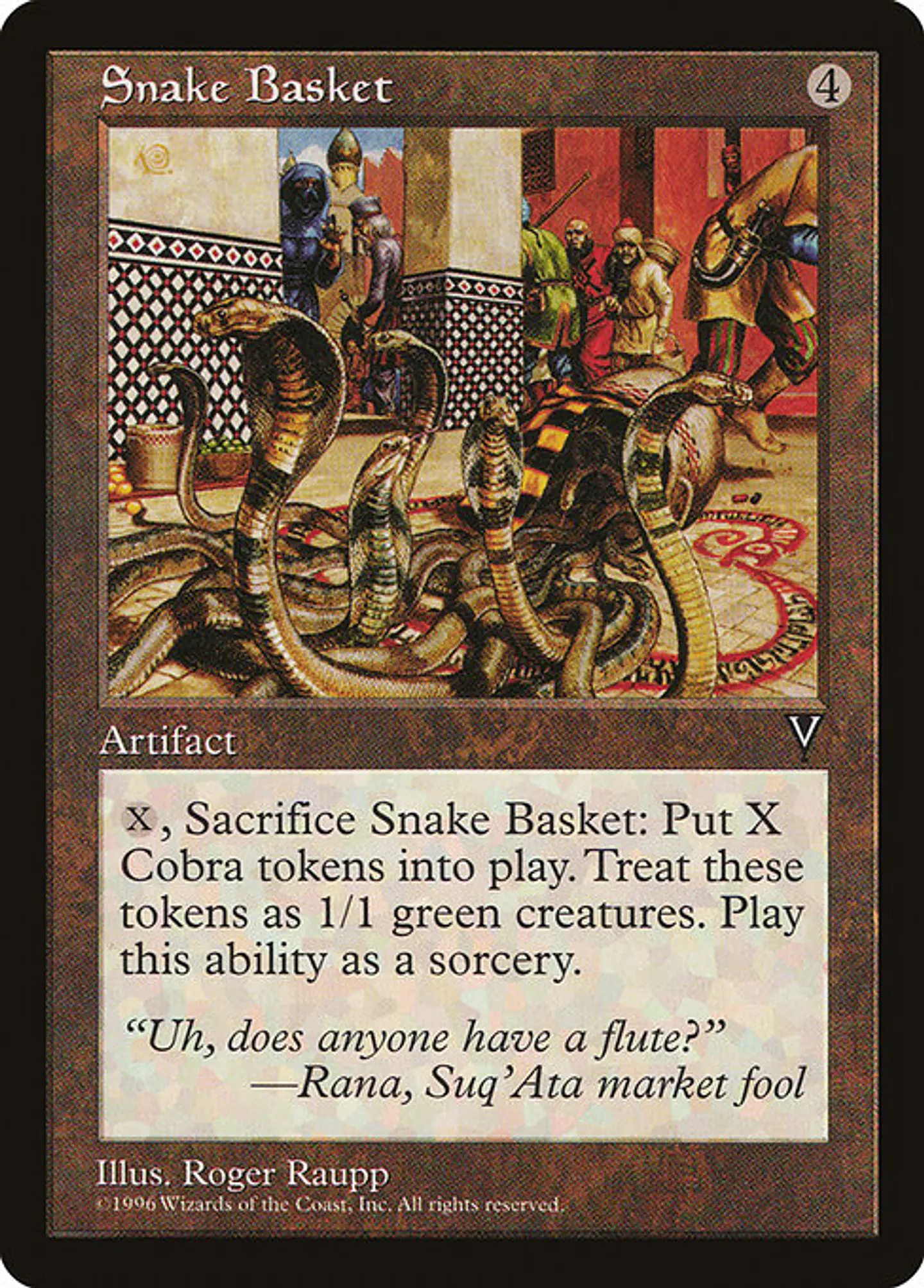 Carta Magic - Snake Basket - Idioma: Ingles - Edicion: Visions 1