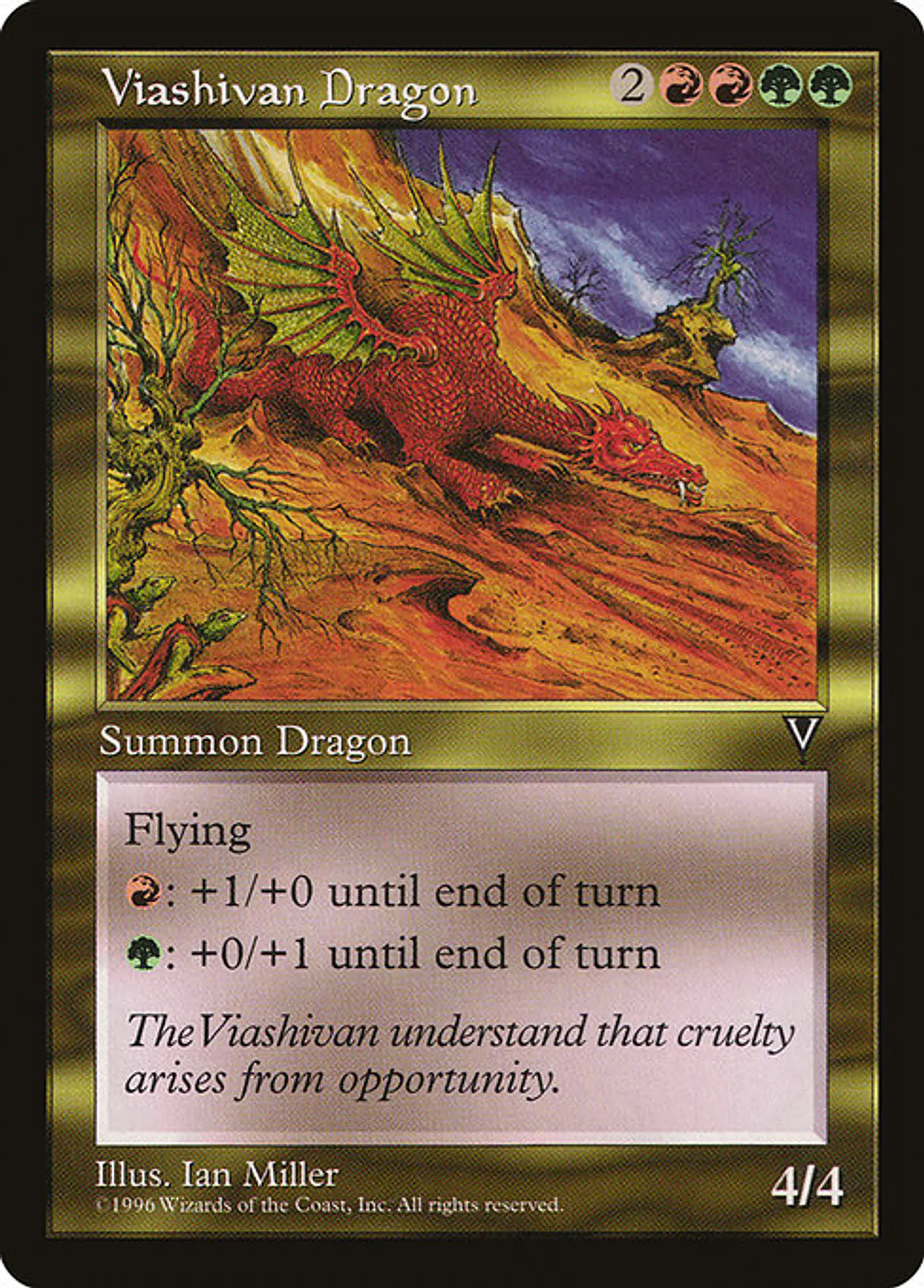 Carta Magic - Viashivan Dragon - Idioma: Ingles - Edicion: Visions 1