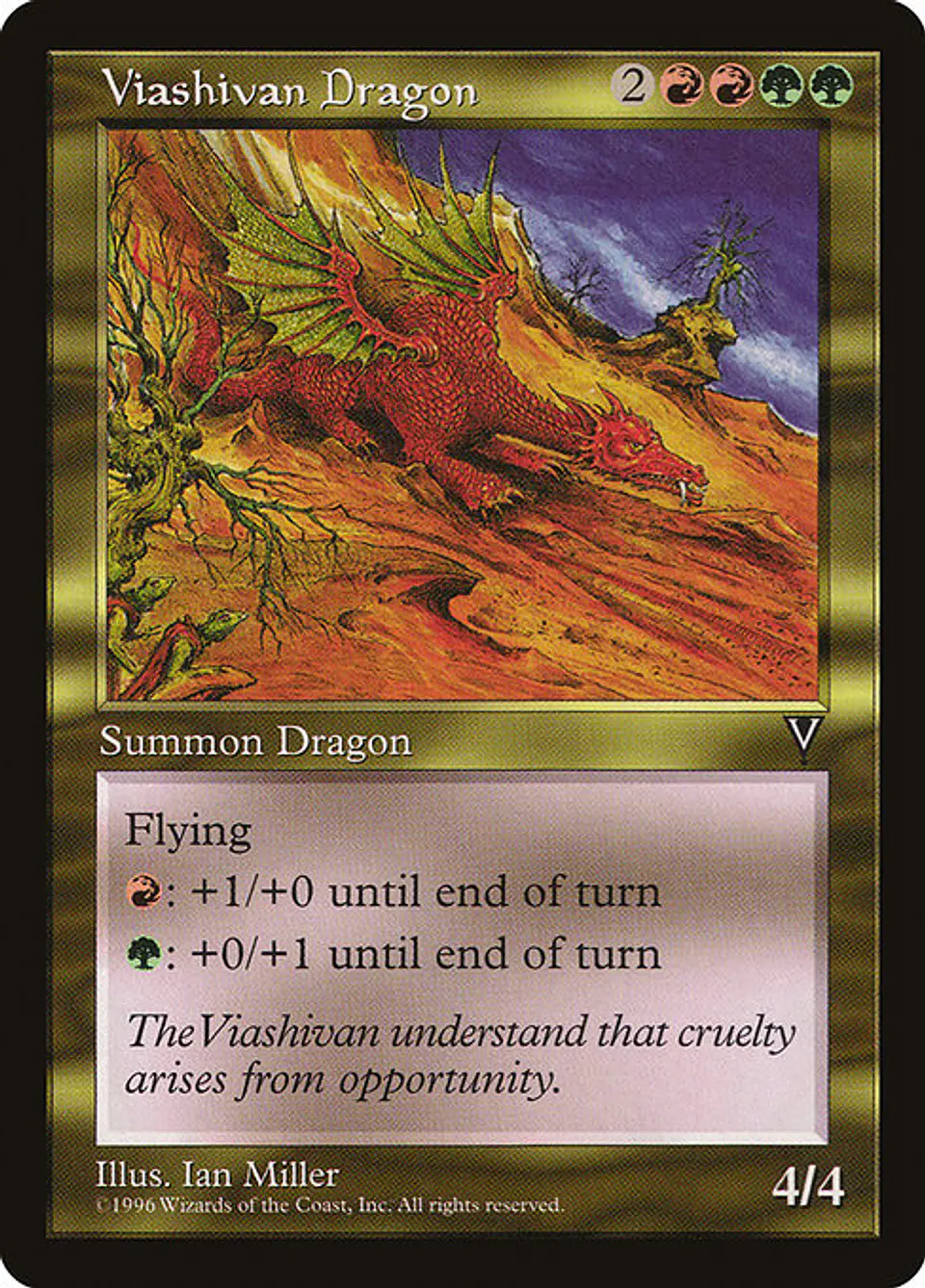Carta Magic - Viashivan Dragon - Idioma: Ingles - Edicion: Visions 1