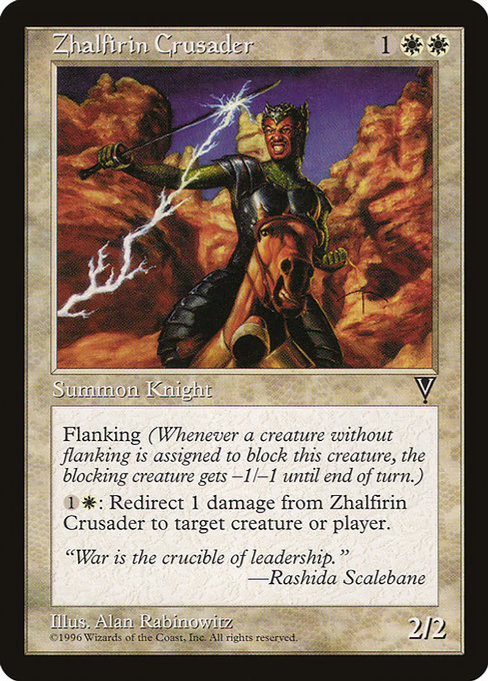 Carta Magic - Zhalfirin Crusader - Idioma: Ingles - Edicion: Visions 1