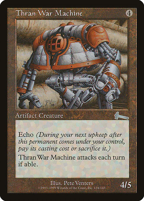 Carta Magic - FOIL Thran War Machine - Idioma: Español - Edicion: Urza's Legacy