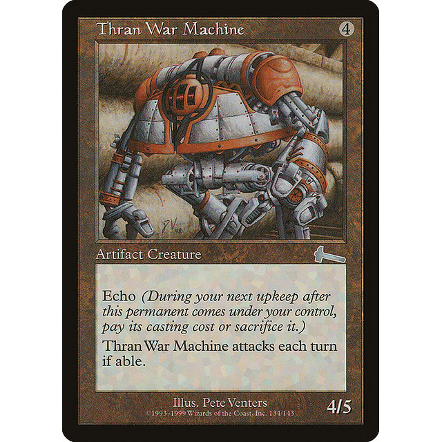 Carta Magic - FOIL Thran War Machine - Idioma: Español - Edicion: Urza's Legacy