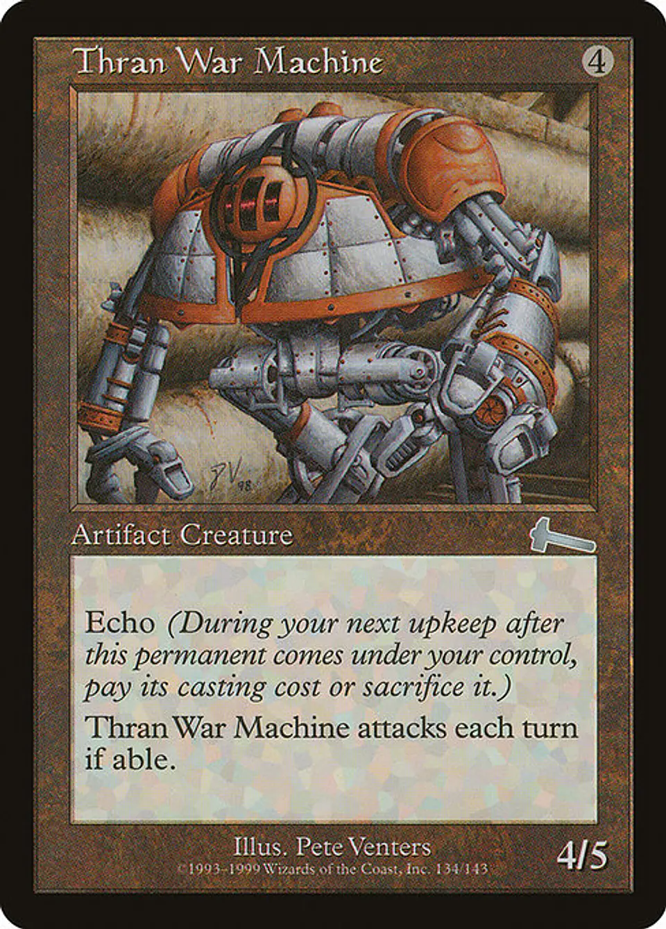 Carta Magic - FOIL Thran War Machine - Idioma: Español - Edicion: Urza's Legacy 1