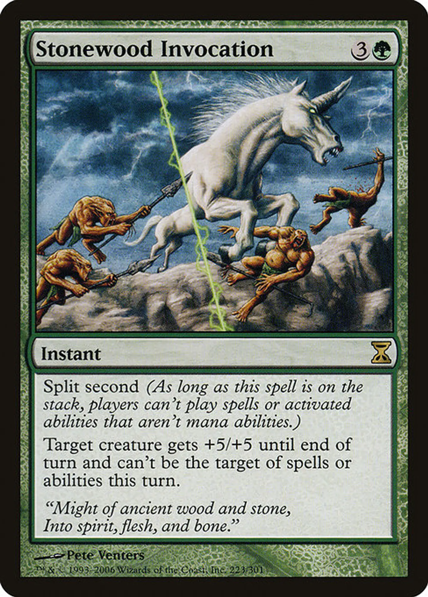 Carta Magic - Stonewood Invocation - Idioma: Ingles - Edicion: Time Spiral 1