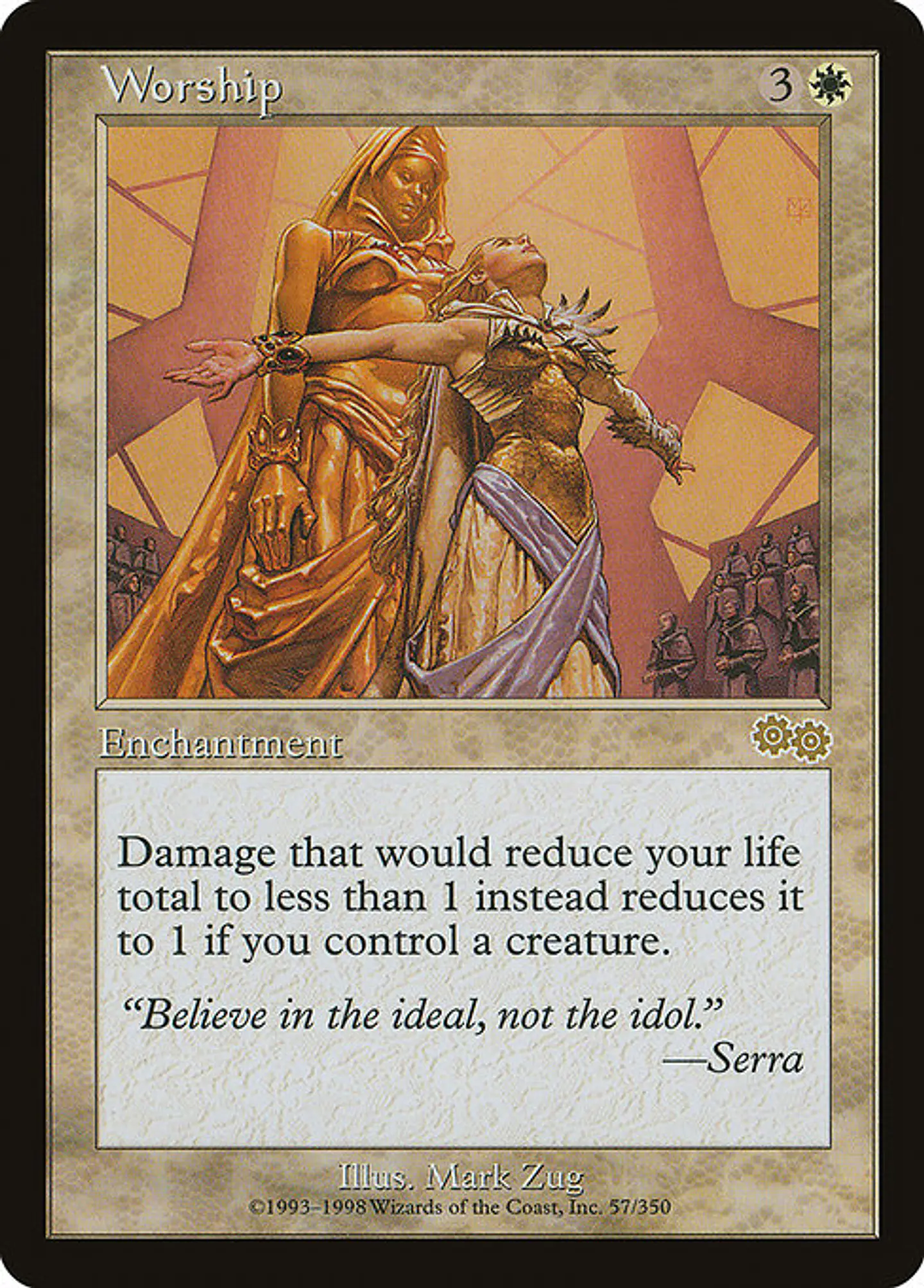 Carta Magic - Worship - Idioma: Ingles - Edicion: Urza's Saga 1