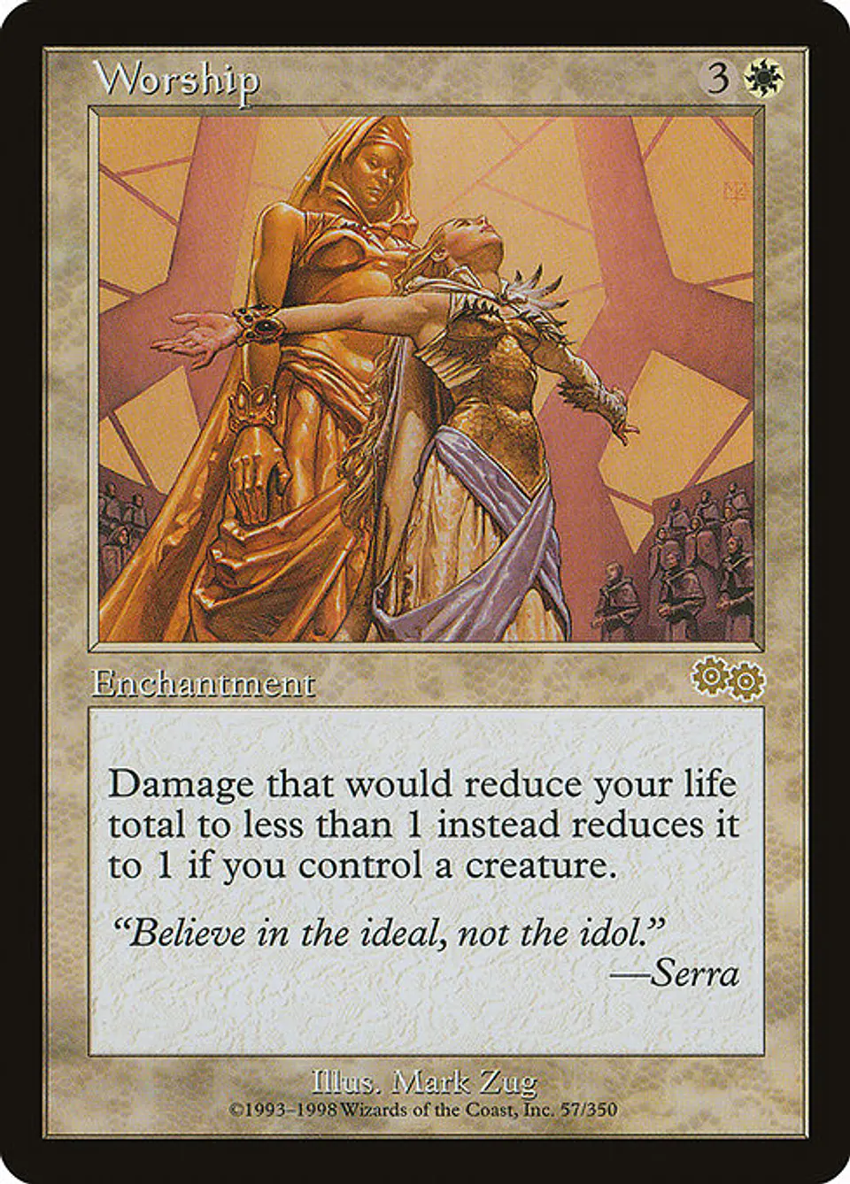 Carta Magic - Worship - Idioma: Ingles - Edicion: Urza's Saga 1