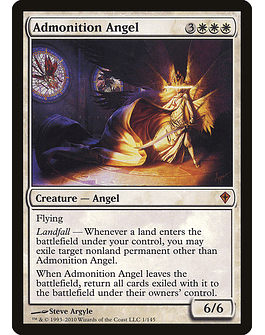 Carta Magic - Admonition Angel - Idioma: Español - Edicion: Worldwake