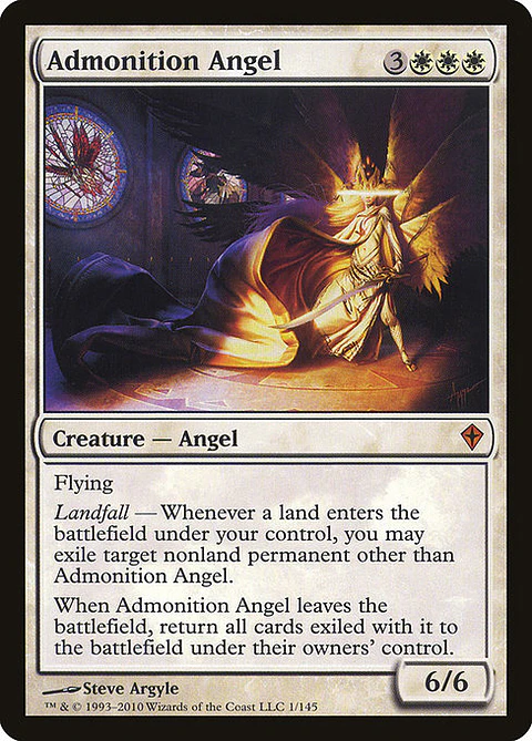 Carta Magic - Admonition Angel - Idioma: Ingles - Edicion: Worldwake