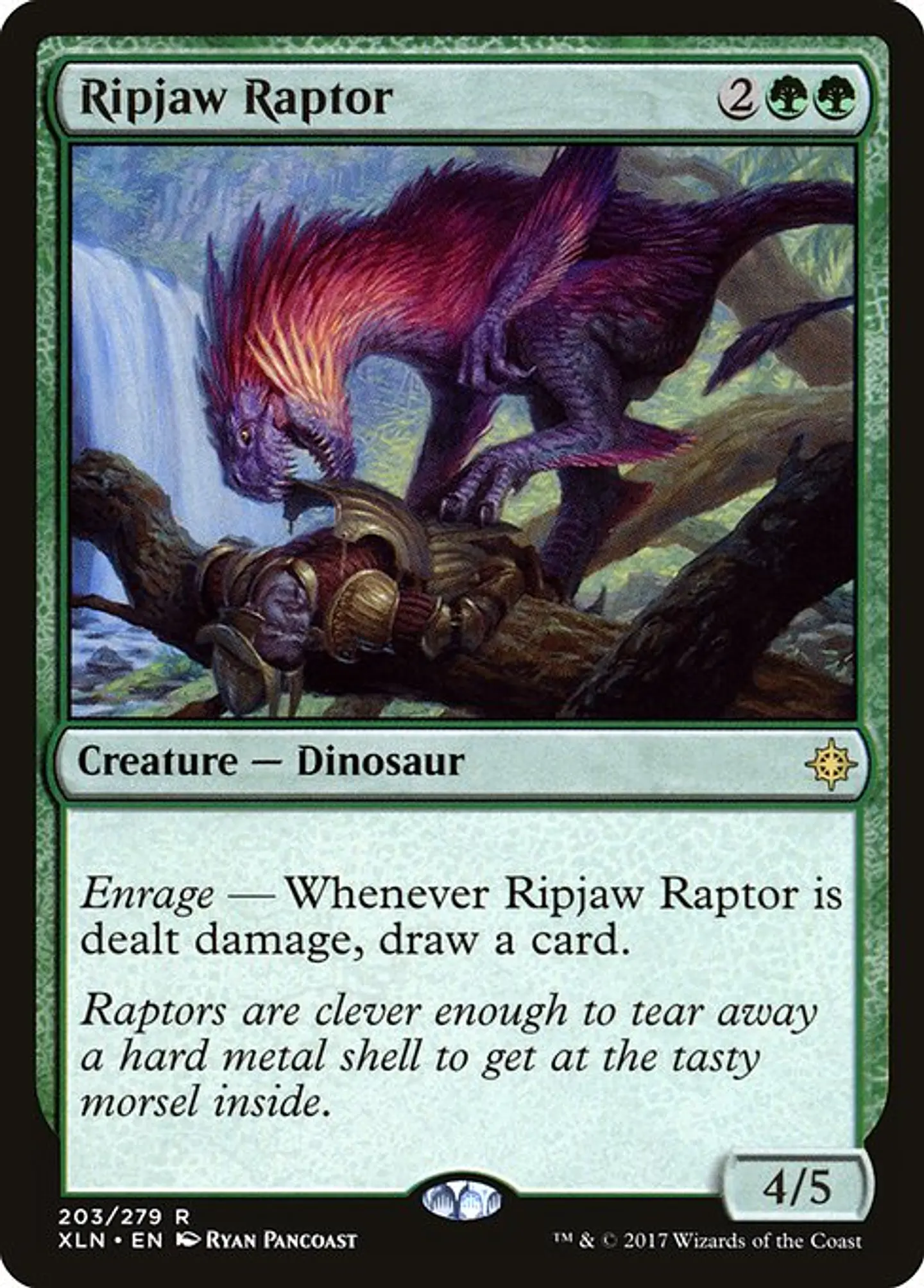 Carta Magic - Ripjaw Raptor - Idioma: Español - Edicion: Ixalan 1