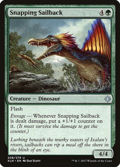 Carta Magic - FOIL Snapping Sailback - Idioma: Español - Edicion: Ixalan