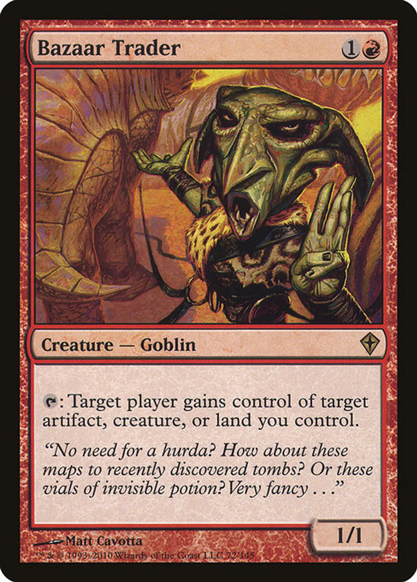 Carta Magic - Bazaar Trader - Idioma: Ingles - Edicion: Worldwake 1
