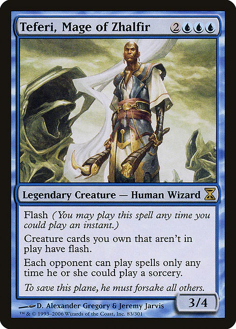 Carta Magic - Teferi, Mage of Zhalfir - Idioma: Ingles - Edicion: Time Spiral
