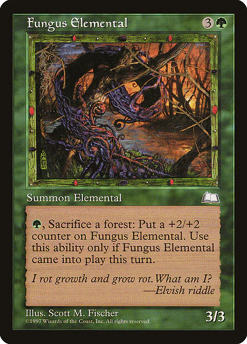 Carta Magic - Fungus Elemental - Idioma: Ingles - Edicion: Weatherlight
