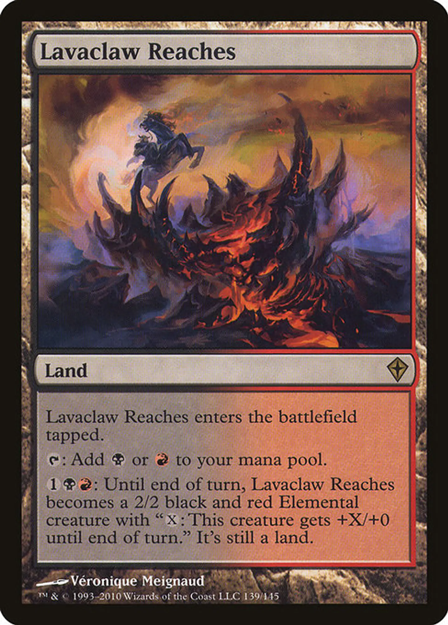 Carta Magic - Lavaclaw Reaches - Idioma: Español - Edicion: Worldwake 1